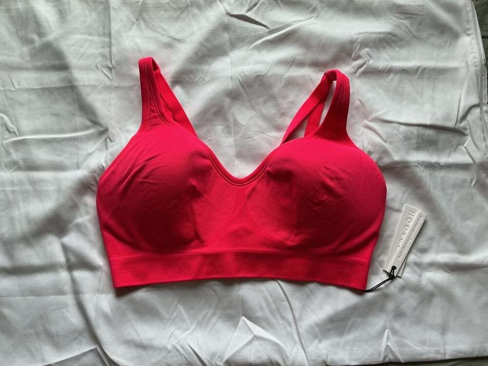 NWT Paragon Gym Brat Padded Contour Sports Bra Medium Hot Pink